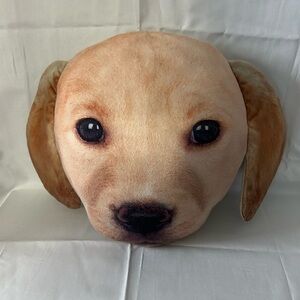 Plush Golden Labrador Retriever Pillow Puppy Dog, Soft Novelty Yellow Lab